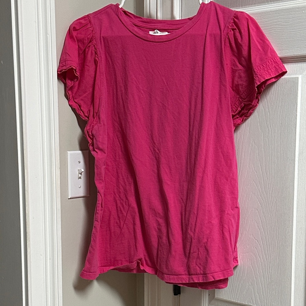 Maurices Fuchsia Short Sleeve Top